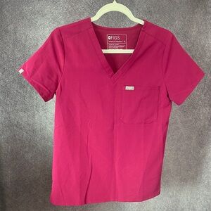 Figs Pink Scrub Top